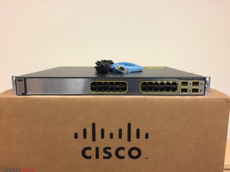 Cisco Catalyst 3750G WSC3750G24PSS 24Port PoE Gigabit Switch Technobu