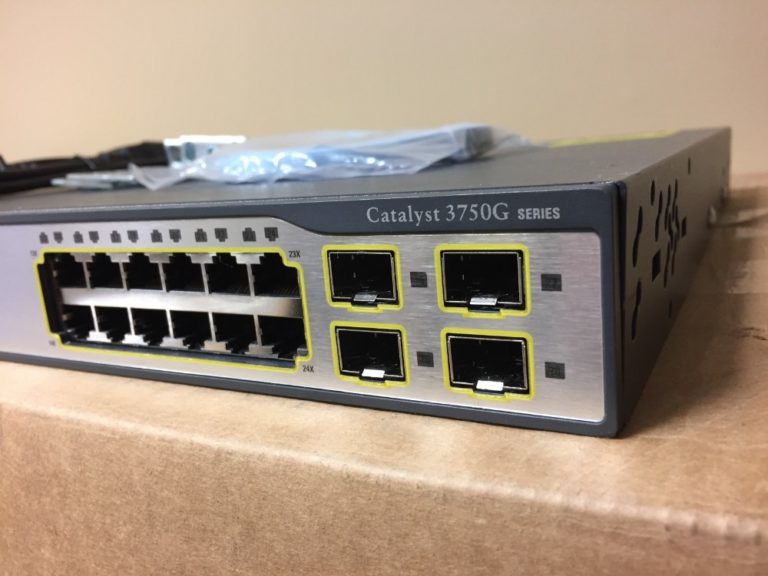 Cisco Catalyst 3750G WSC3750G24TSS1U Switch 24 Port Gigabit Layer 3 Switch Technobu